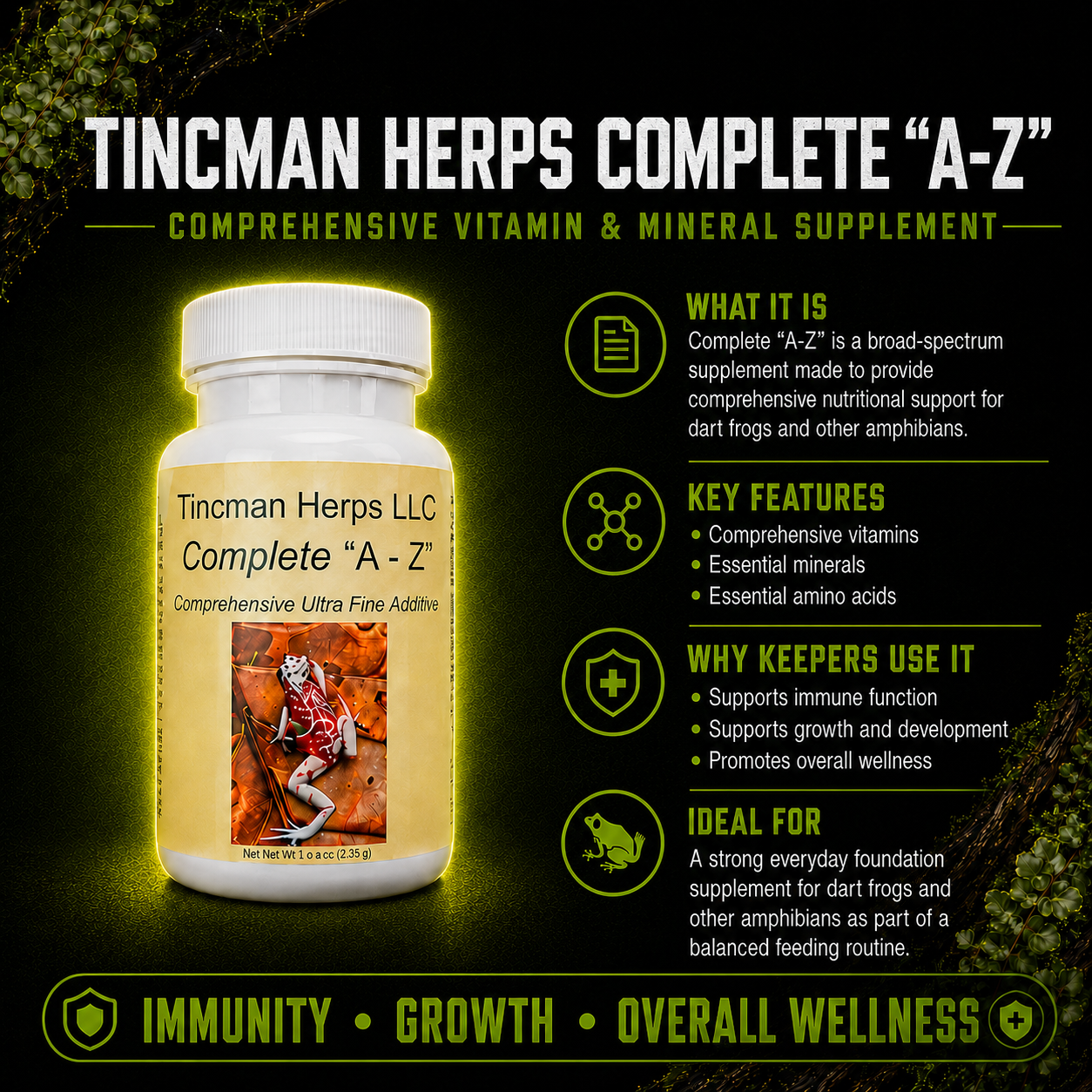 Complete "A-Z" (3oz) - Tincman Herps