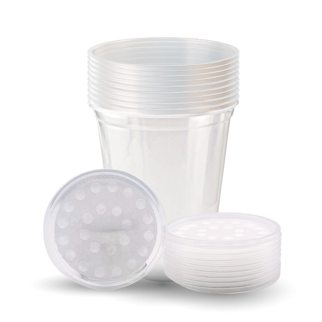 32oz Deli Cups w/ Vented Fabric Lids