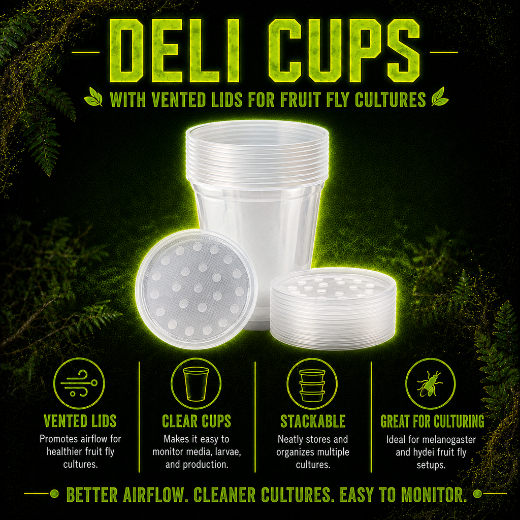 32oz Deli Cups w/ Vented Fabric Lids