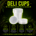 32oz Deli Cups w/ Vented Fabric Lids