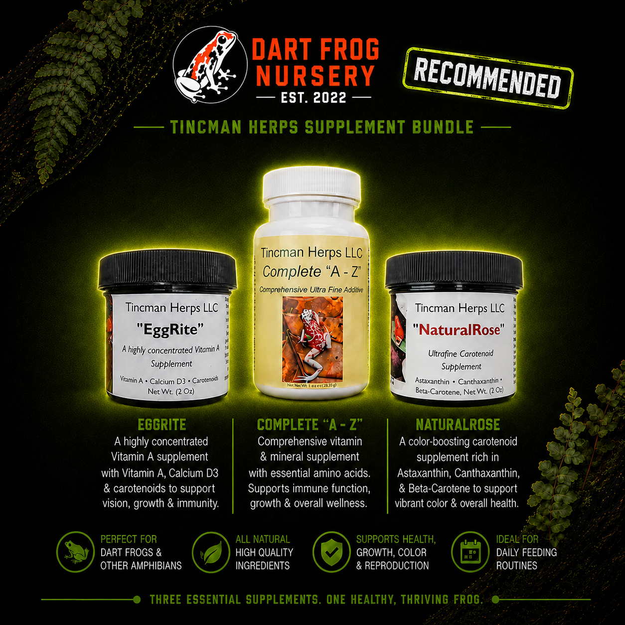 Tincman Herps Supplement Bundle