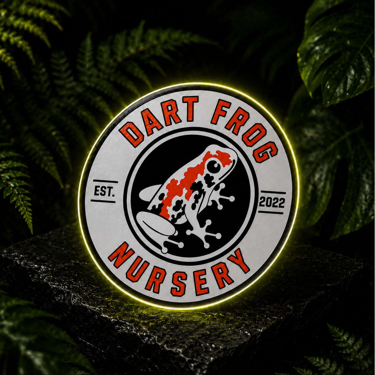 Dart Frog Nursery Logo Sticker